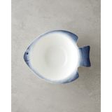 English Home Marinova Porselen Kase 23 cm Mavi-Beyaz - Beyaz - Mavi