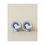 English Home Marivella New Bone China 4 Parça 2 Kişilik Kahve Fincan Takımı 100 ml Mavi