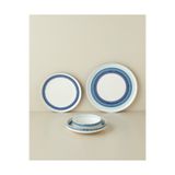 English Home Marivella New Bone China Yemek Takımı 24 Parça 6 Kişilik Mavi