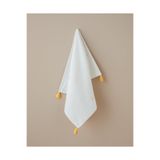 English Home Mini Daisy Pamuk Nakışlı Yüz Havlusu 50X80 cm Ekru