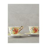 English Home Miranda New Bone China Kahve Fincan Takımı 4 Parça 2 Kişilik Açık Sarı