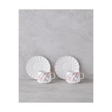 English Home Misty Heaven New Bone China 4 Parça 2 Kişilik Kahve Fincan Takımı 90 ml Renkli