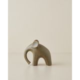 English Home Modern Elephant Seramik Dekoratif Obje 15x13 cm Kahverengi - 15 x 13 cm