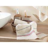 English Home Modern Lines Yıkamalı El Havlusu 30 x 45 cm Bej – Bordo