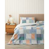 English Home Modern Weave Kolay Ütülenir Çift Kişilik Nevresim Seti 200X220 cm Koyu Yeşil-Turuncu - Koyu Yeşil - Turuncu