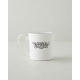 English Home Morning Coffee Seramik Kupa 330 ml Siyah - Beyaz