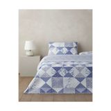 English Home Mosa Blu Çift Kişilik Yatak Örtüsü Takımı 200X220 cm Lacivert