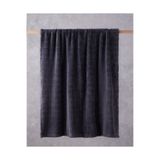 English Home Natural Checkers Jakarlı Wellsoft Tv Battaniye 120x160 cm Antrasit