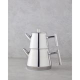 English Home New Aden Çelik Çaydanlık 0,75 L-1,75 L Silver - Gümüş