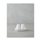 English Home Nimbus Seramik 2'li Tuzluk - Biberlik 14x8 cm Beyaz