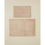English Home Nora Glow Kaydırmaz Taban Banyo Paspası Seti 60X90 + 40X60 cm Pembe