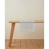 English Home Nour Runner 45x145 cm Silver - 45 x 145 cm - Silver Sim