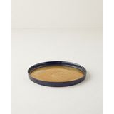English Home Nova Cam Pasta Tabağı 22 cm Siyah-Gold