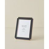 English Home Nova Metal Çerçeve Siyah 13x18 cm Porselen Şekilli Modern Tasarım
