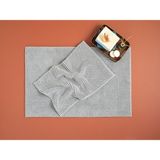 English Home Paige Polyester Makarna Banyo Paspası Seti 60 x 90 + 40 x 60 cm Gri - 40 x 60 cm - 60 x 90 cm