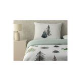 English Home Pine Serenity Dijital Baskılı Soft Cotton Tek Kişilik Nevresim Takımı Yeşil