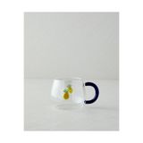 English Home Pineapple Borosilikat Cam Kupa 400 ml Sarı-Lacivert