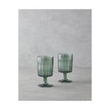 English Home Plantopia Cam 2'li Kadeh 370 ml Yeşil
