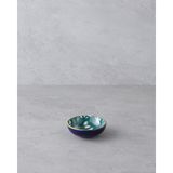 English Home Plantopia Porselen Çerezlik 9 cm Lacivert-Yeşil - Çok Renkli