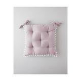 English Home Ponponlu Sandalye Minderi 40x40 cm Pudra