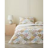 English Home Pretty Loop Kolay Ütülenir Çarşaflı Çift Kişilik Nevresim Takımı 200x220 cm Sarı-Yeşil - Yeşil - Sarı