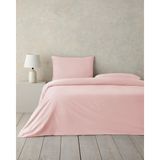 English Home Pure %100 Pamuklu Çift Kişilik Çarşaflı Nevresim Takımı 200X220 cm Toz Pembe - 200 x 220 cm