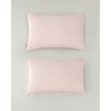 English Home Pure Pamuklu 2'li Yastık Kılıfı 50X70 cm Toz Pembe - 50 x 70