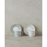 English Home Rabecca New Bone China Kahve Fincan Takımı 4 Parça 2 Kişilik Yeşil