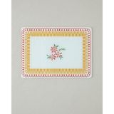 English Home Red Flowers Cam Kesme Tahtası 20X30 cm Kırmızı-Turuncu