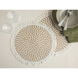 English Home Rolena %50 Pamuk %50 Jüt 2'li Amerikan Servis 35 cm Krem - 35 x 35 cm