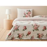English Home Rose Bouquet Kolay Ütülenir Tek Kişilik Nevresim Takımı 160X220 cm Pembe - 160 x 220 cm