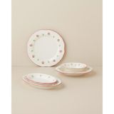 English Home Rosette 21 Parça 6 Kişilik Pembe Porselen Yemek Takımı