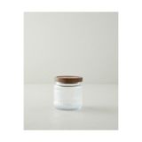 English Home Rustic Wood Soda Cam Kavanoz 670 ml Şeffaf