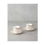 English Home Sakura Dream New Bone China 4 Parça 2 Kişilik Kahve Fincan Takımı 90 ml Pembe