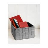 English Home Shine Sepet 14x14x7,5 Cm Gri