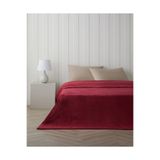 English Home Shiny Lines Floşlu Supersoft Çift Kişilik Battaniye 200x220 cm Koyu Kırmızı