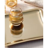 English Home Shiny Metal Tepsi 32X22 cm Gold