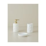 English Home Siana Stoneware 3'lü Banyo Seti Beyaz