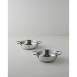 English Home Siena Çelik 2’li Kapaksız Sahan Seti 16-18 cm Silver - Gümüş