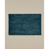 English Home Silky Shine Kaydırmaz Taban Banyo Paspası 50x80 cm Petrol - Petrol Mavi