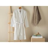 English Home Soft %100 Pamuklu Bornoz Beyaz - S - M