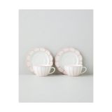 English Home Soft Cloud Stoneware 4 Parça 2 Kişilik Çay Fincanı Takımı 150 ml Açık Pembe