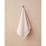 English Home Soft Ruffle Pamuk Yüz Havlusu 50X80 cm Pudra - Açık Pudra - renk