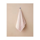 English Home Soft Ruffle Pamuk Yüz Havlusu 50x80 cm Pudra