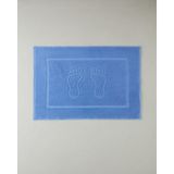 English Home Soft Step Pamuk Ayak Havlusu 50x70 Cm Mavi Mavi