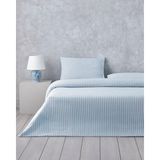 English Home Soft Streaks Ipliği Boyalı Çift Kişilik Çarşaflı Nevresim Takımı 200X220 cm Mavi - 200 x 220 cm