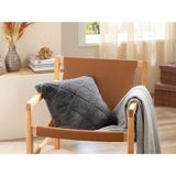 English Home Soft Touch Rabbit Pelüş Kırlent Kılıfı 45x45 cm Antrasit - 45 x 45 cm