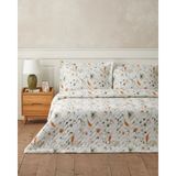 English Home Solaya Bloom Çift Kişilik Çarşaflı Complete Nevresim Takımı 200x220 cm Turuncu