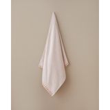 English Home Stripe Edge Pamuk Banyo Havlusu 70x140 Cm Pudra Pudra