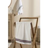 English Home Striped Pamuklu 50x70 cm Beyaz Lacivert Yüz Havlusu